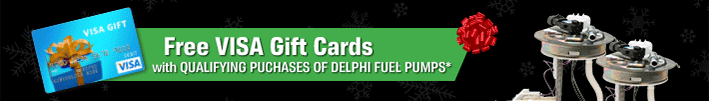 Free Visa Gift Card with Qualifying Purchases of Delphi Fuel Pumps